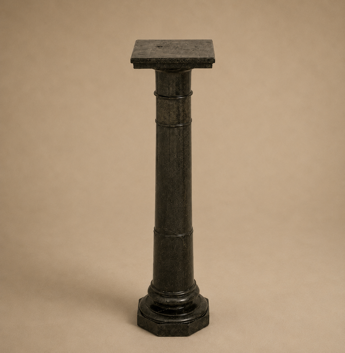 Victorian Green Serpentine Pedestal