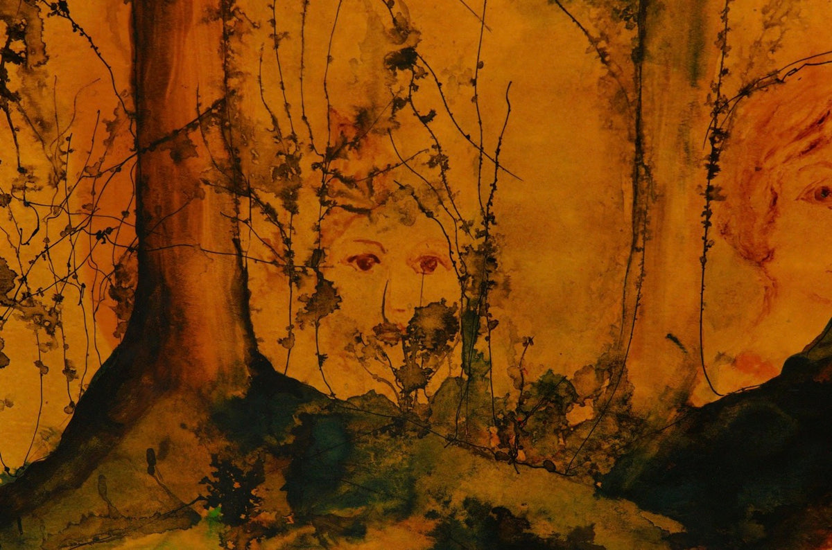 Sonia Risolia (American, 1926-2002) Abstract Watercolor on Board