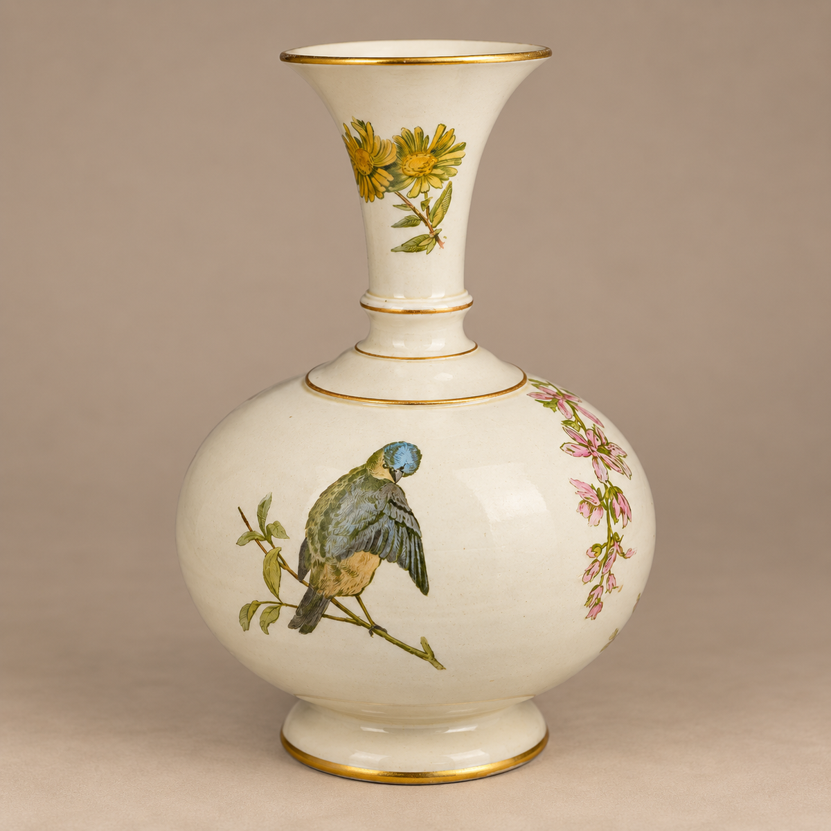 Wedgwood Aesthetic Movement Ivoryware Ceramic Vase