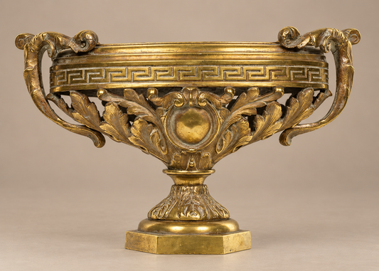 Large Neoclassical Bronze Centerpiece Urn