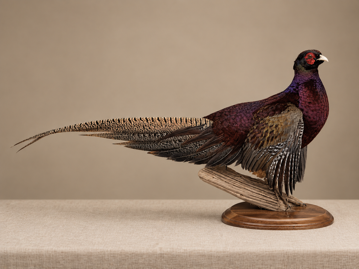 Gorgeous Ringneck/Reeves Cross Pheasant Full Body Bird Taxidermy
