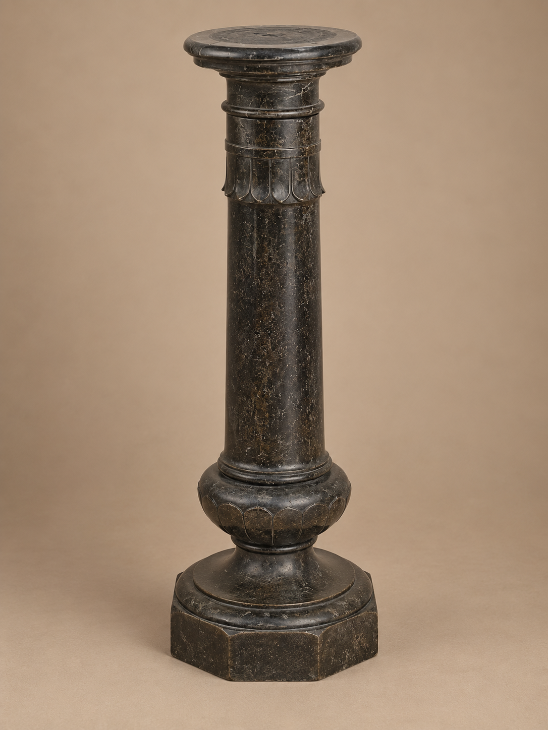 Victorian Green Serpentine Pedestal