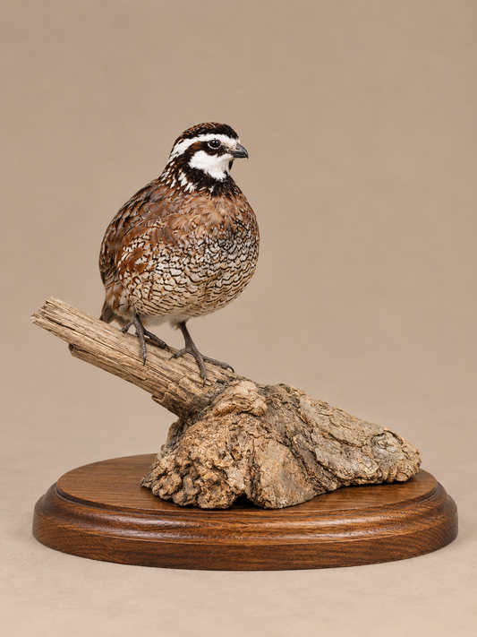 Quail Full Body Bird Taxidermy