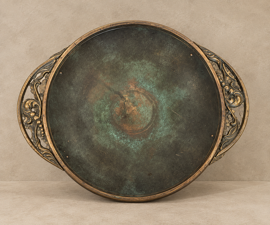 Carl Sorensen Large Patinated Bronze Bowl, c. 1930