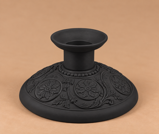 Wedgwood Black Basalt Candlestick