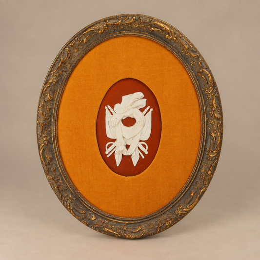 Wedgwood Jasperware Military Trophy Framed Plaque, ca.1880