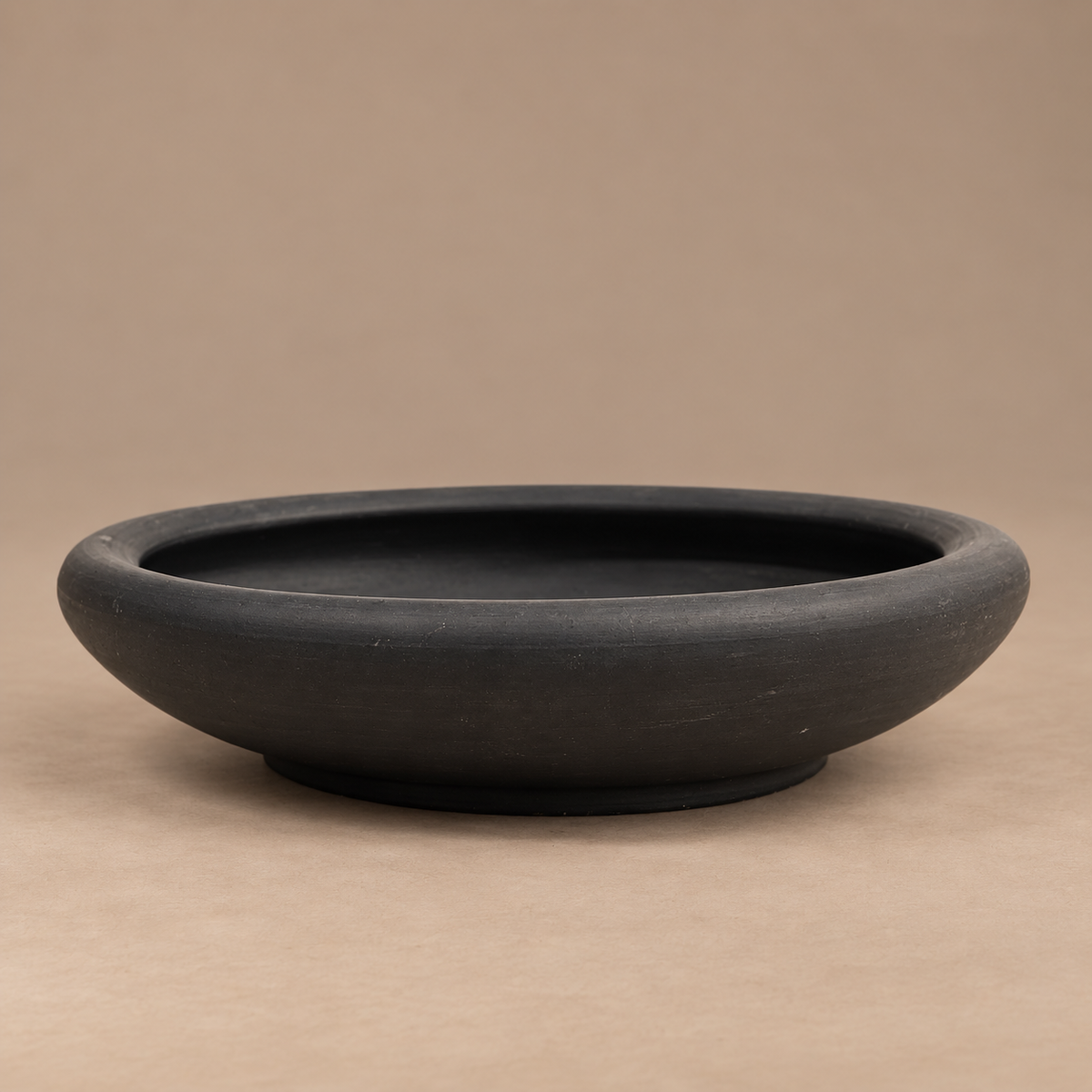 Vintage Wedgwood Black Basalt Gardenia Bowl