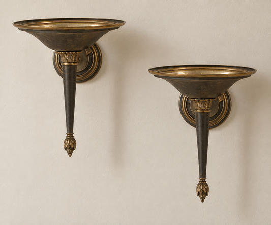 Beautiful Large Pair Of Art Nouveau Wall Sconces Vintage Wall Lights